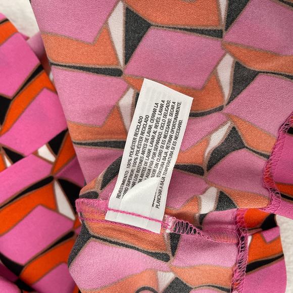 Diane Von Furstenberg x Target Dress Women 14 Pink 90s Shift Modern Geo Mini NWT - Picture 8 of 10